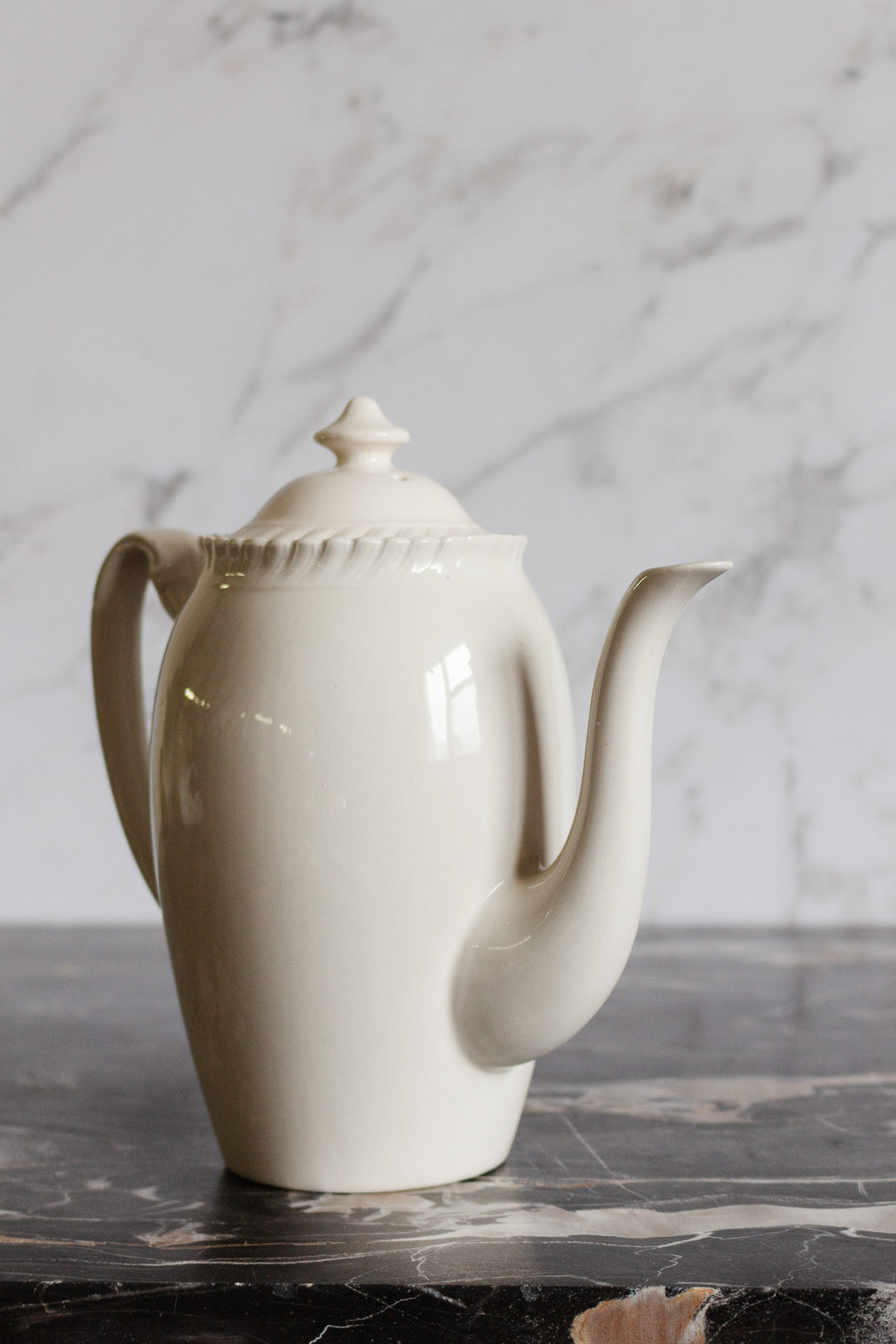 midcentury johnson bros "old english" ceramic coffee pot