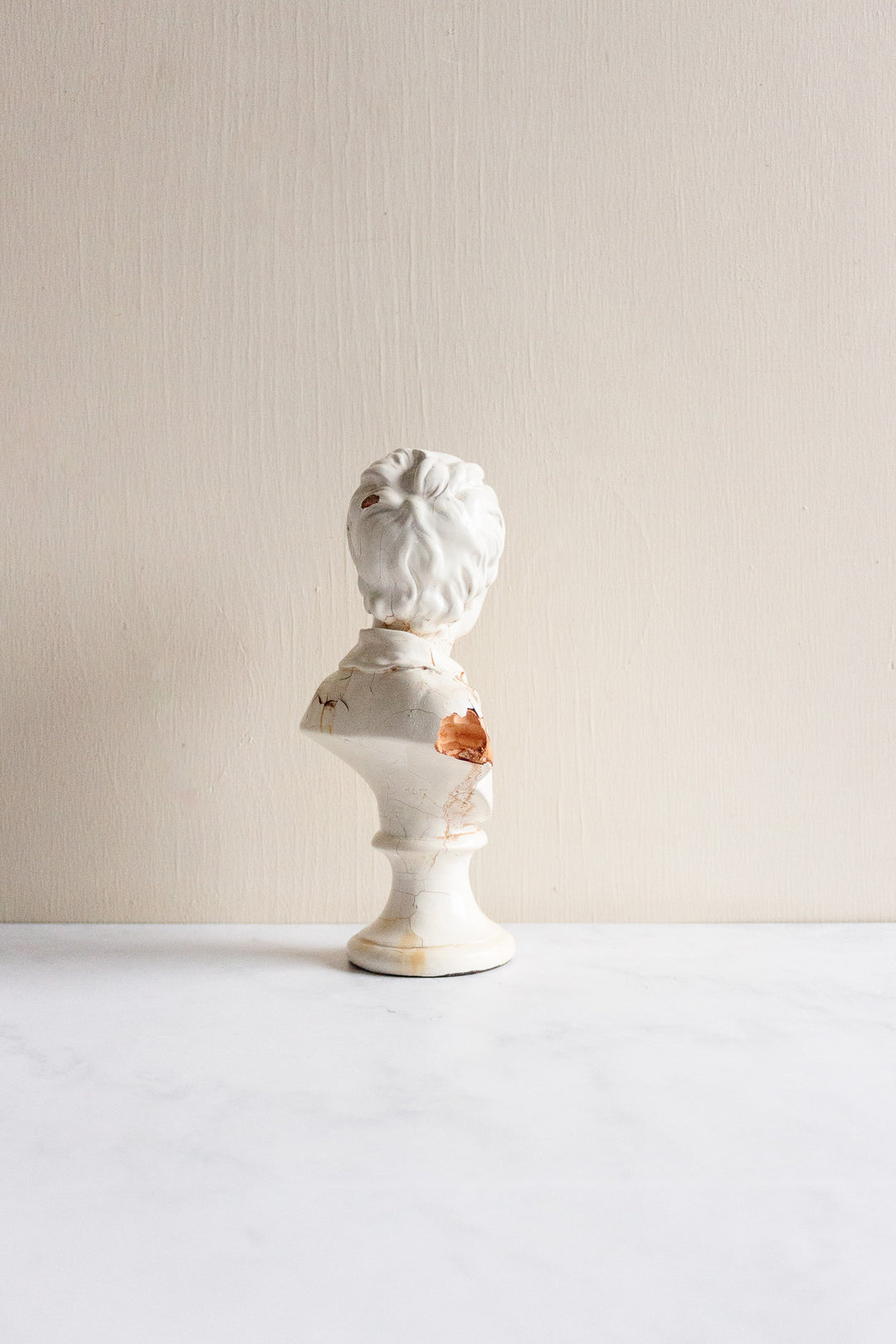 vintage French terra cotta bust