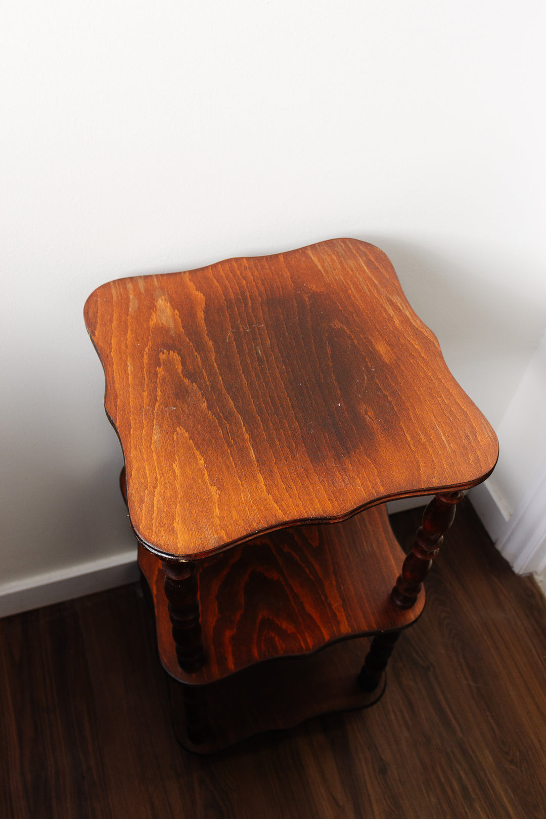 vintage french pine tiered table