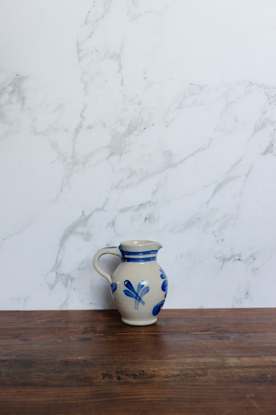 handcrafted vintage german stoneware pitcher