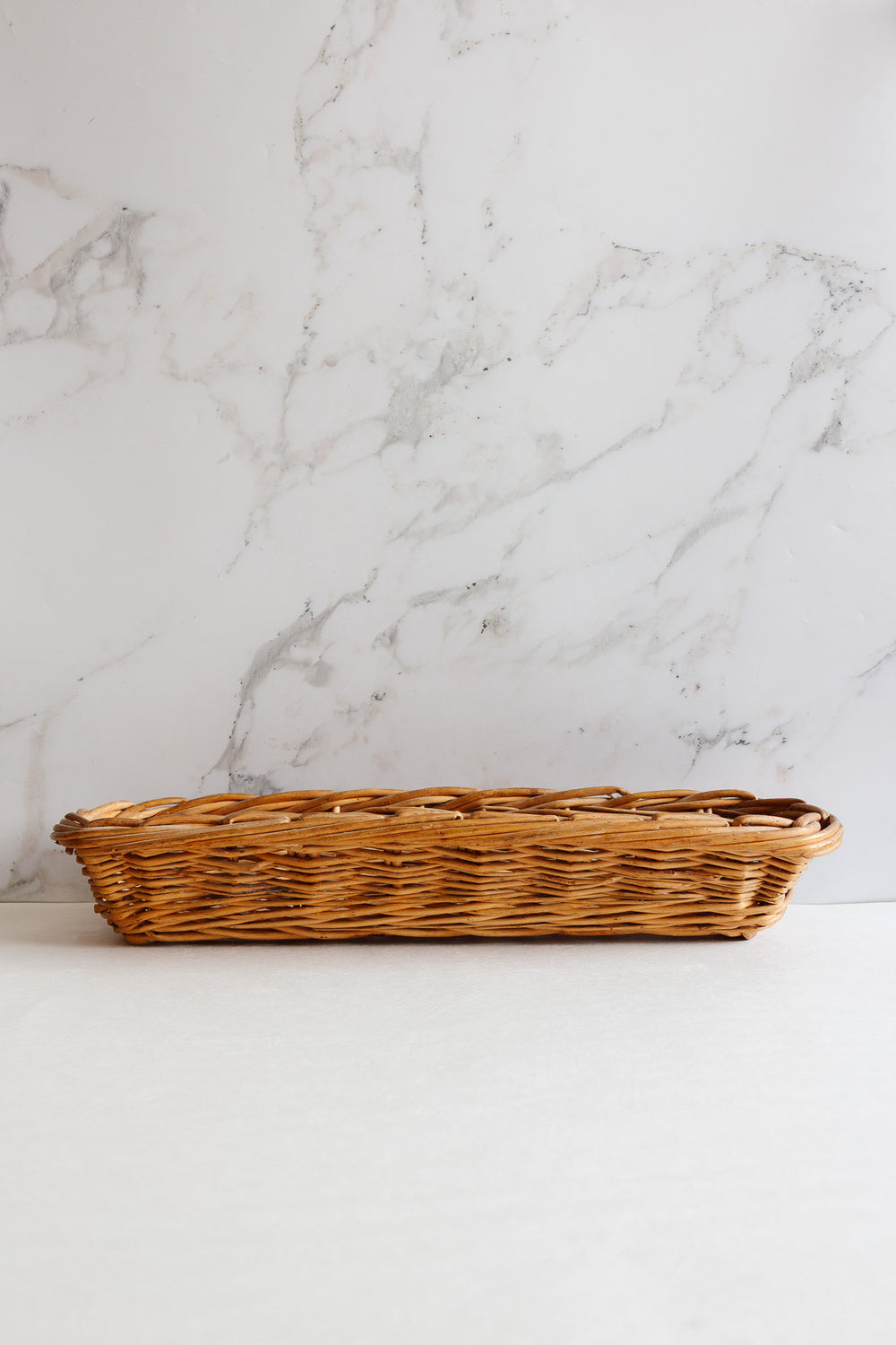 vintage french willow baguette basket