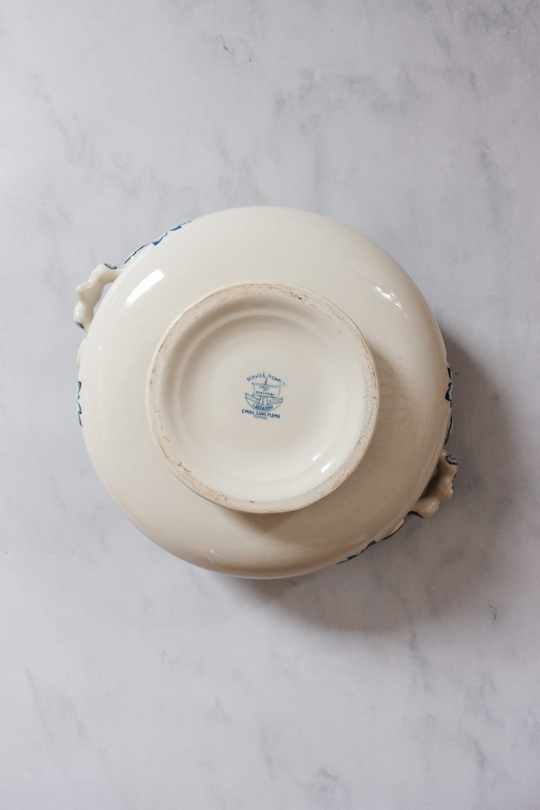 antique french Creil et Montereau "labrador" soupière