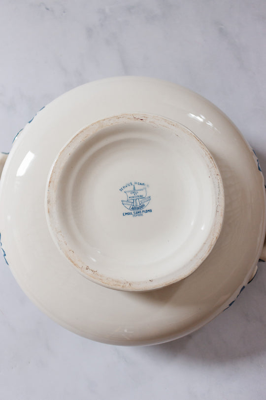 antique french Creil et Montereau "labrador" soupière