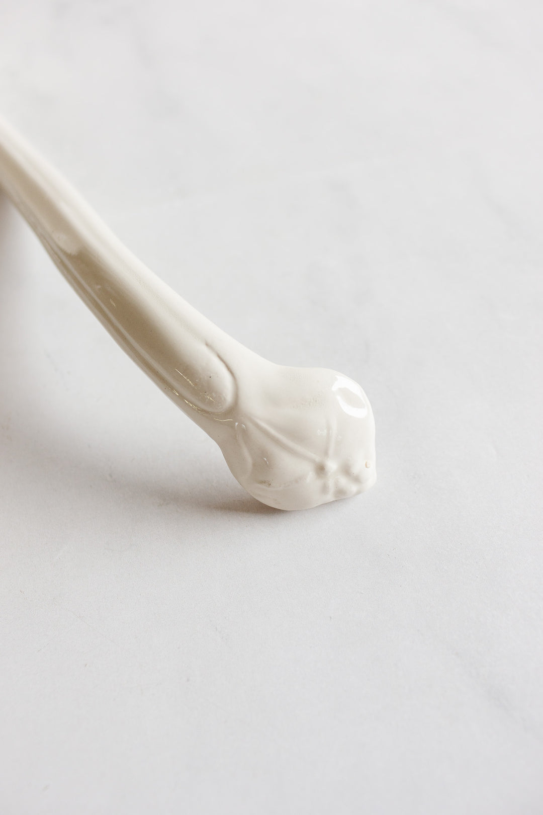 vintage french ceramic kitchen ladle