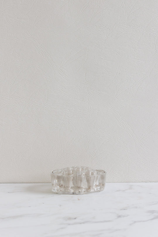 antique french glass floral frog