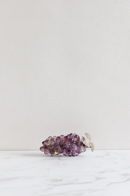 vintage french amethyst mini grapes