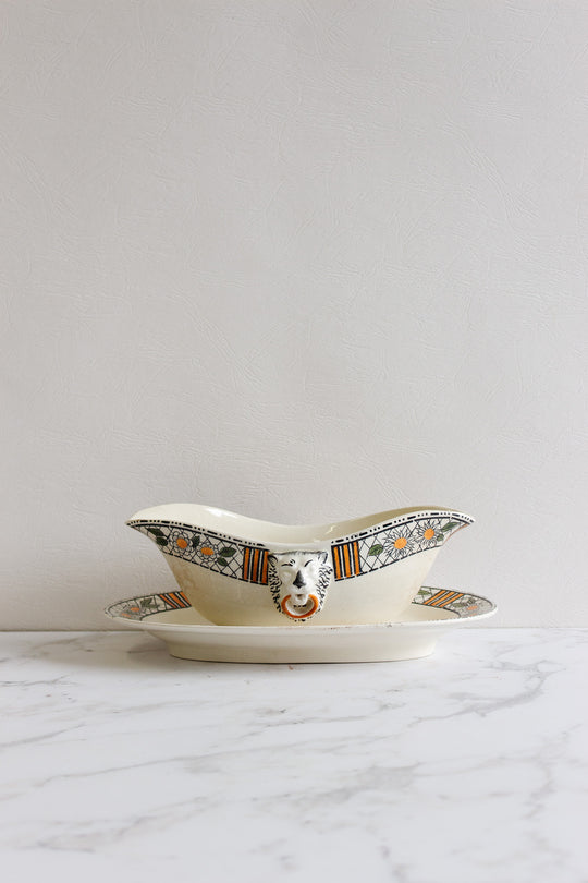 antique "elizabeth" gravy boat