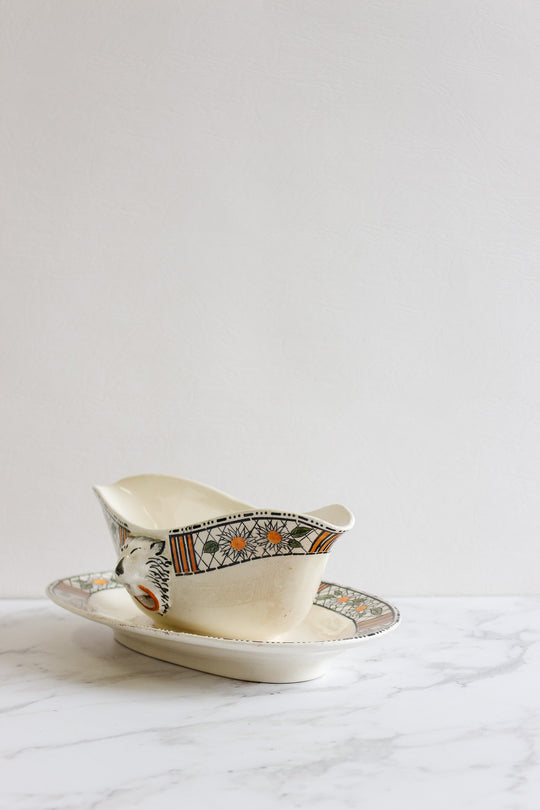 antique "elizabeth" gravy boat