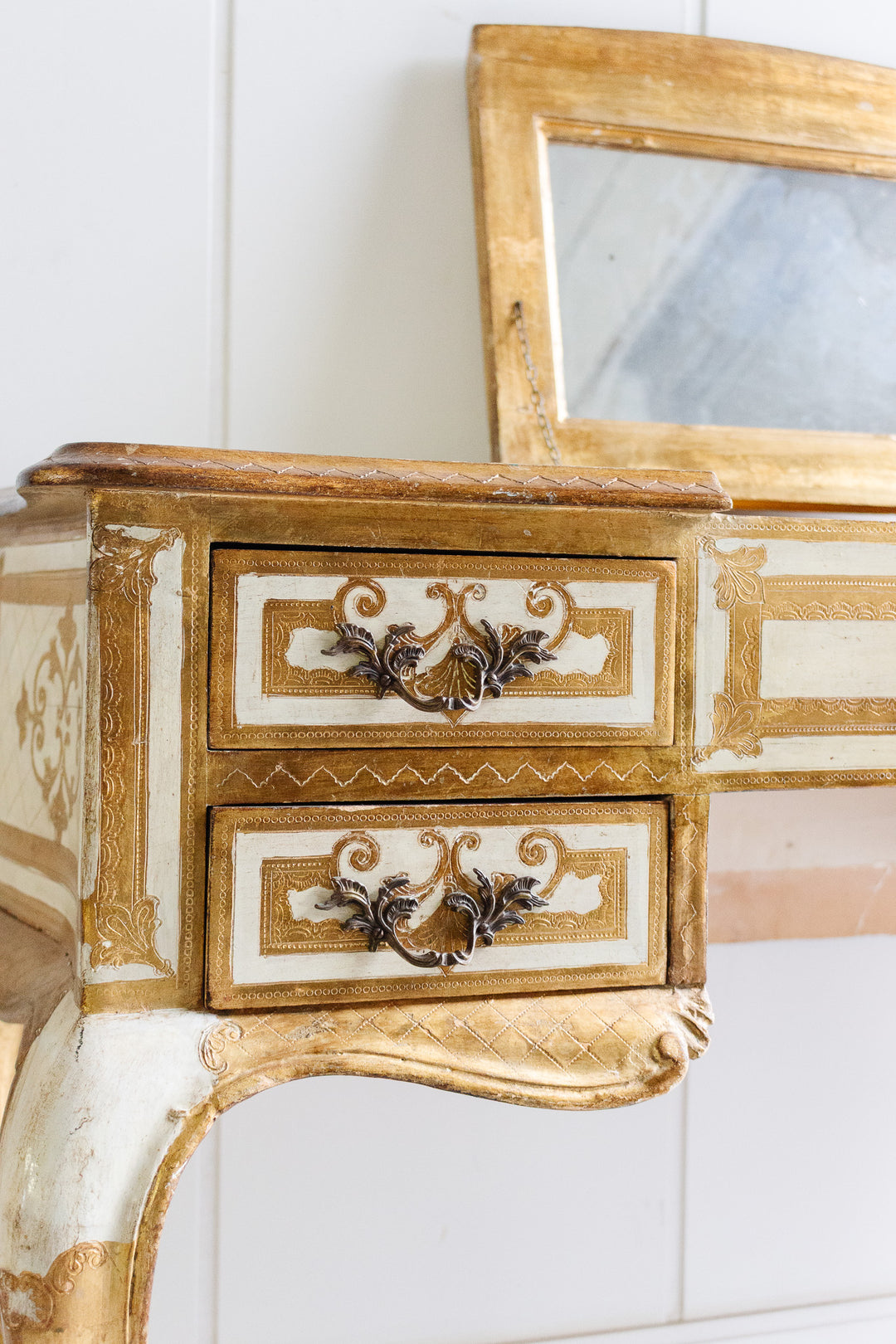 vintage italian florentine vanity