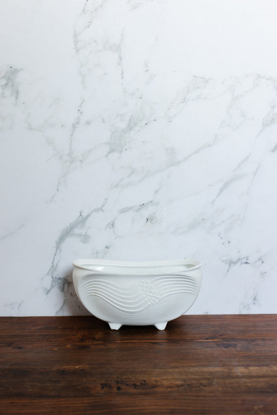 signed vintage kaiser porcelain bisque jardinière