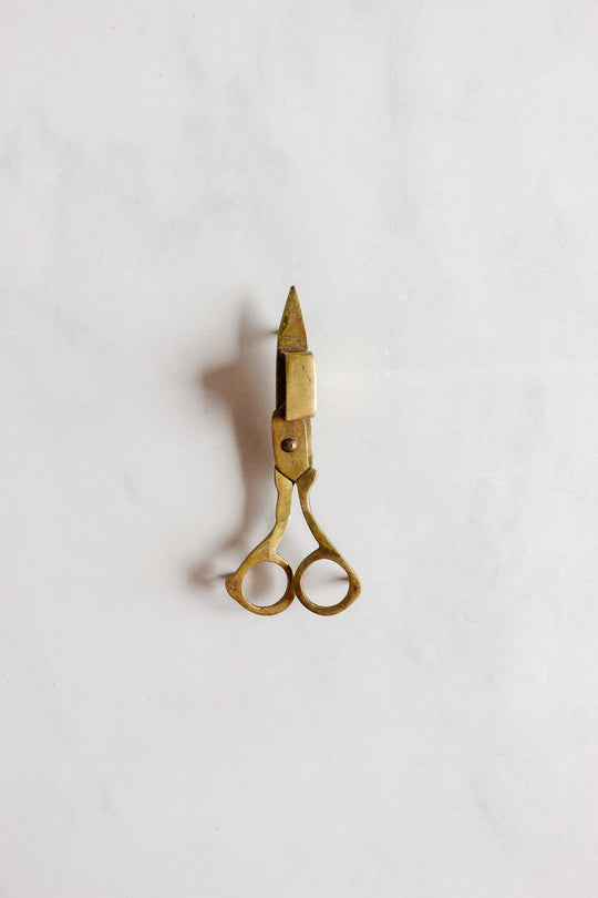 vintage french brass candle snuffer