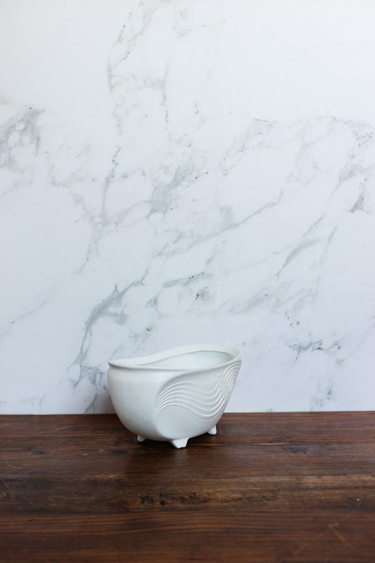 signed vintage kaiser porcelain bisque jardinière