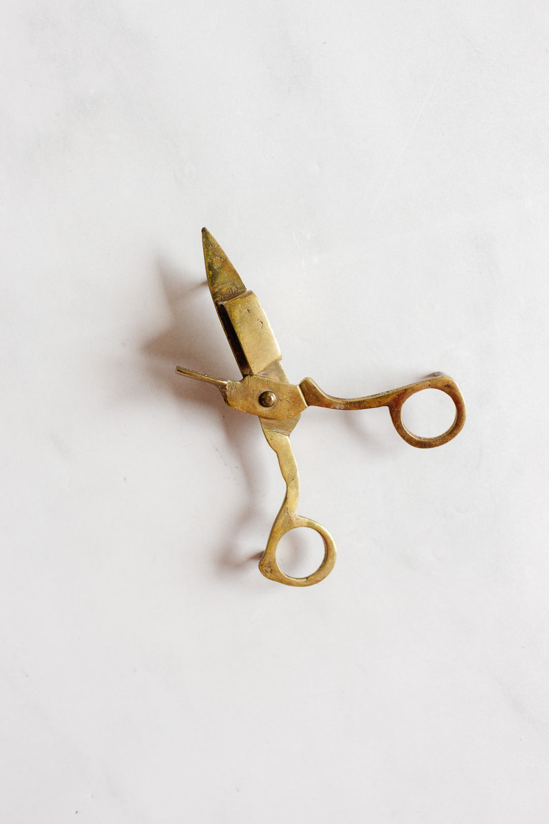 vintage french brass candle snuffer