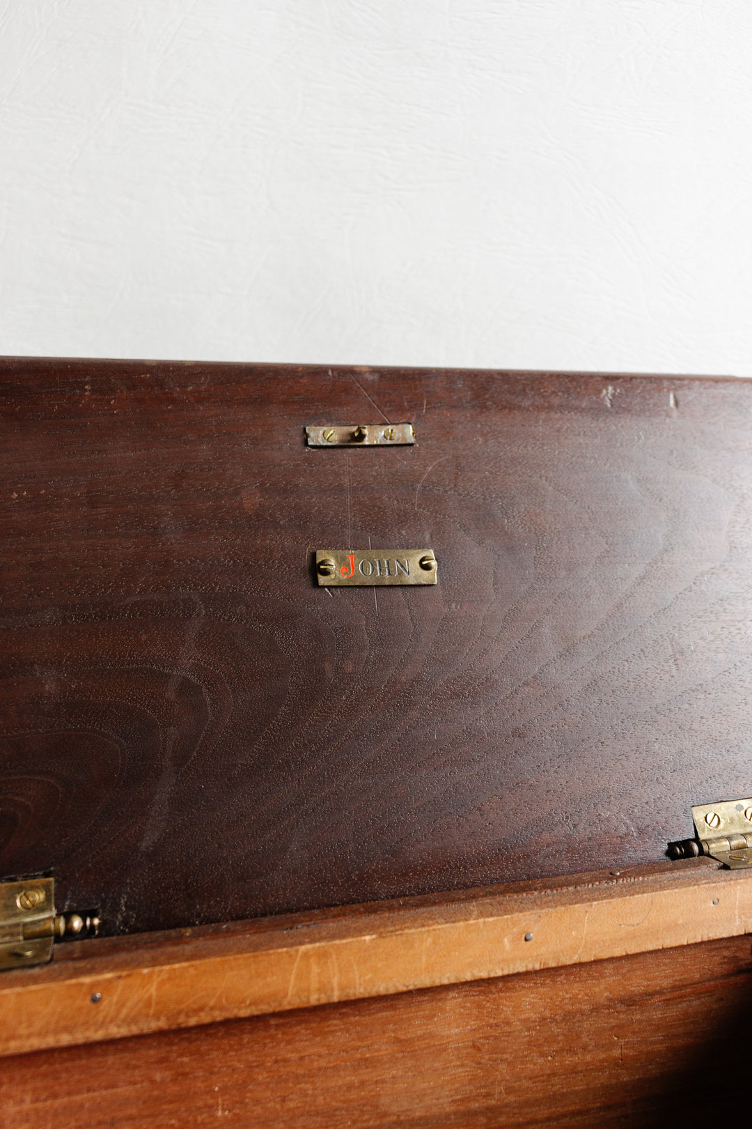 antique french hand carved wood box