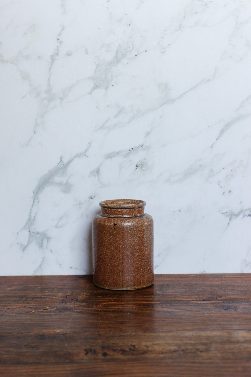 vintage french brown stoneware mustard jar