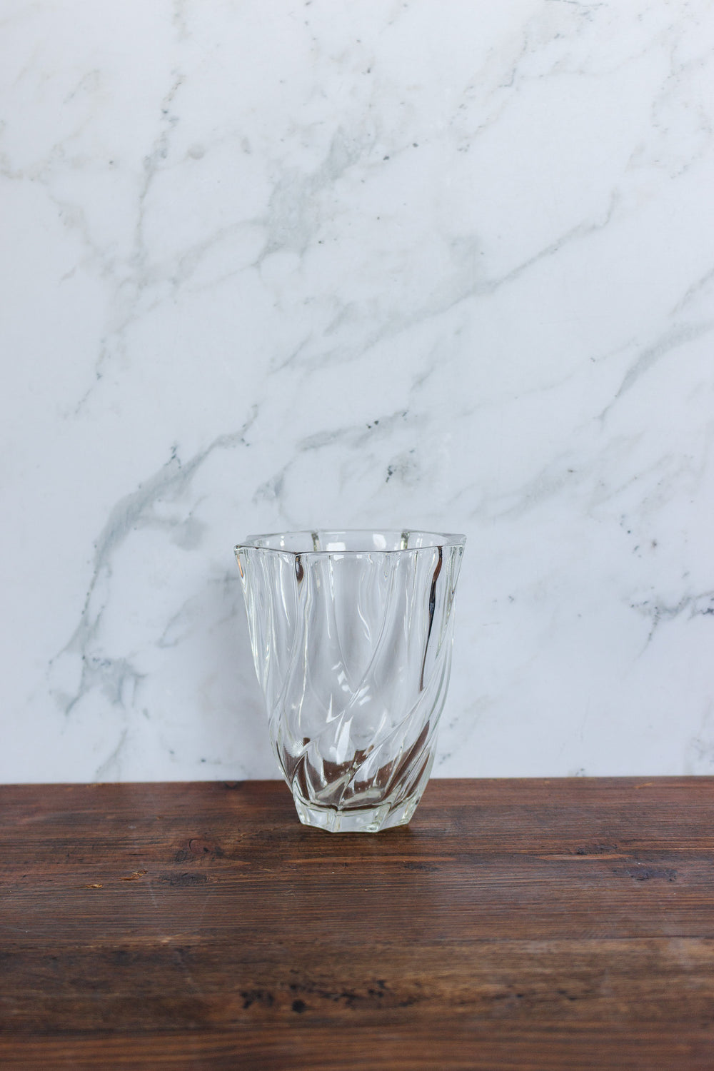 vintage french luminarc thick glass vase
