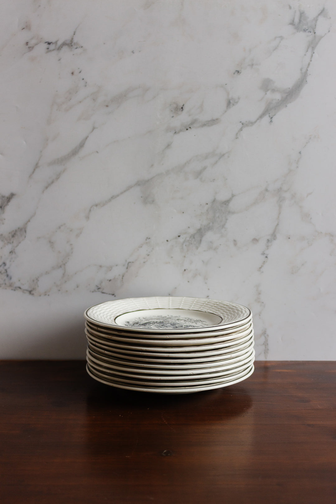 digoin sarreguemines "les mois" talking plates