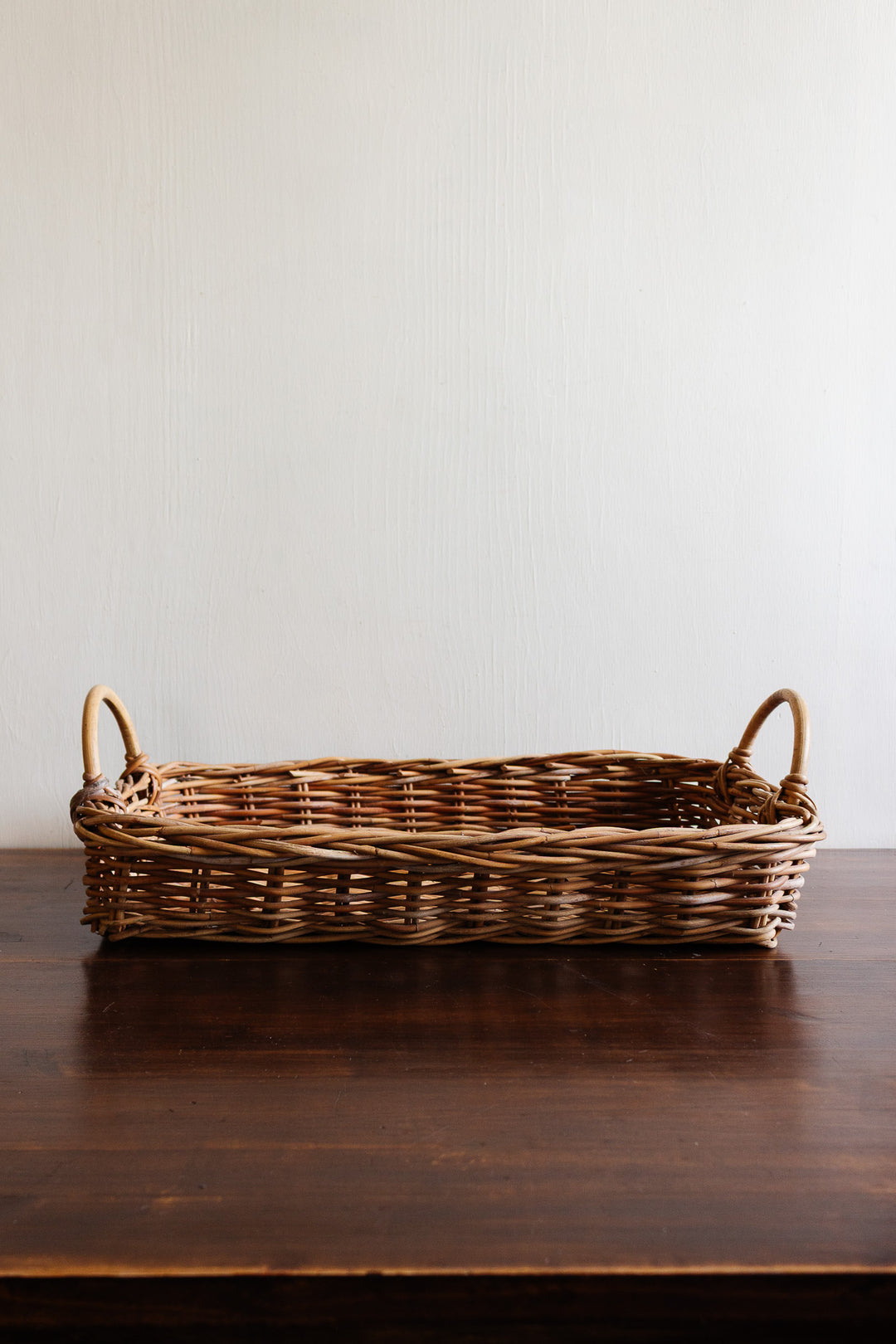 vintage french wicker tray