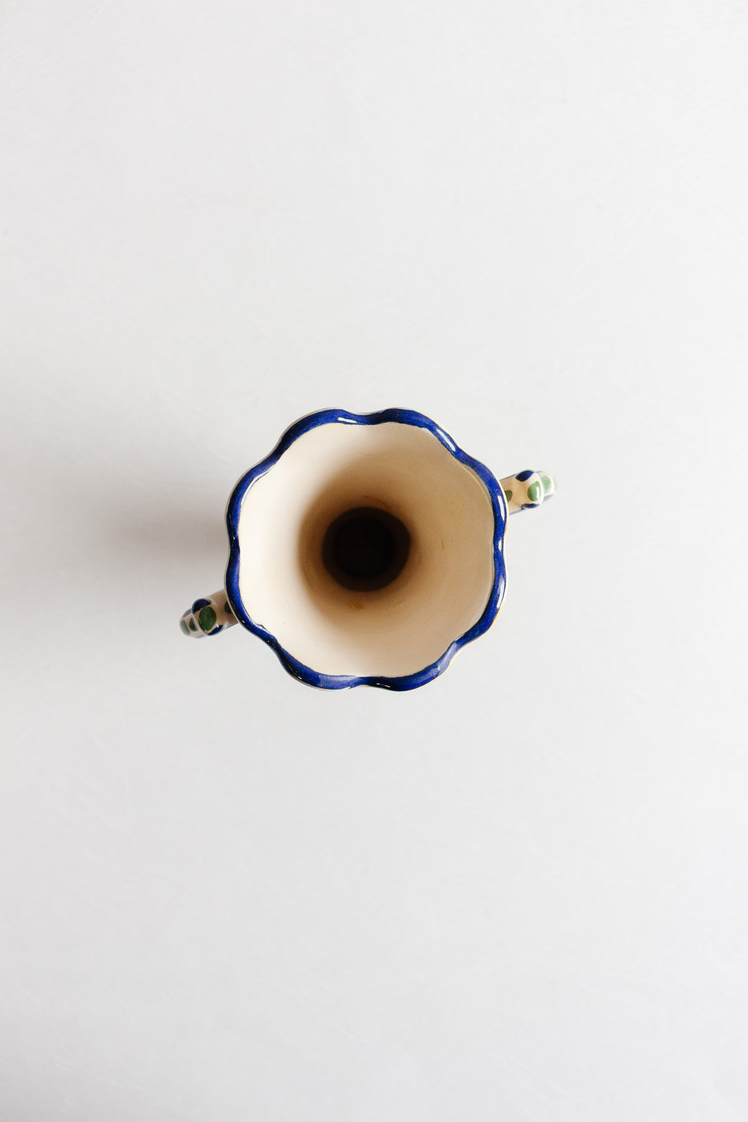 vintage french "fait main" rouen trophy vase