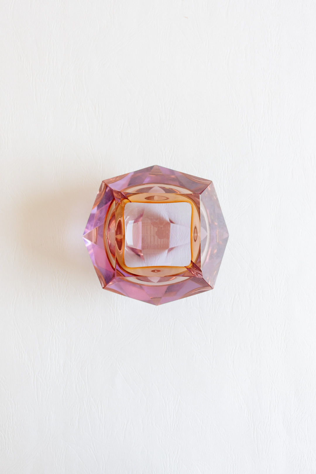 1960s italian murano glass multi faceted sommerso glass bowl attributed to flavio poli