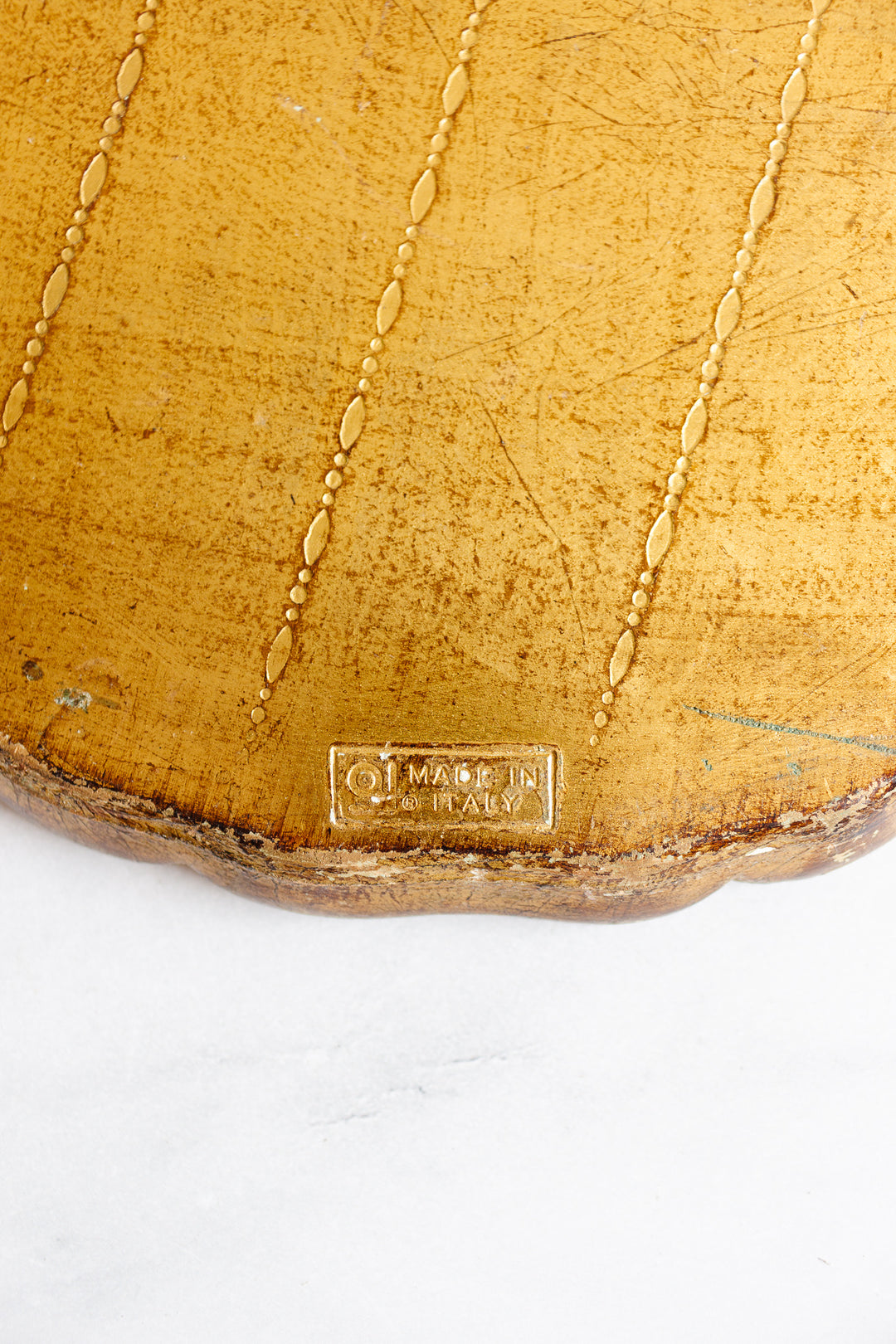 vintage italian gilt florentine tray