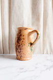 1930s Hungarian folk art splatter glaze pottery pitcher