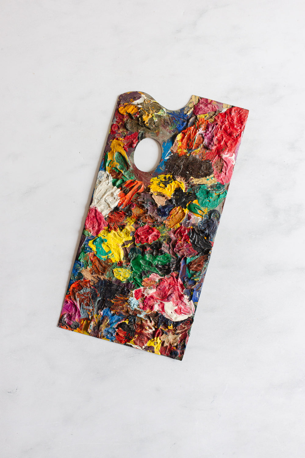 vintage french artist's paint palette