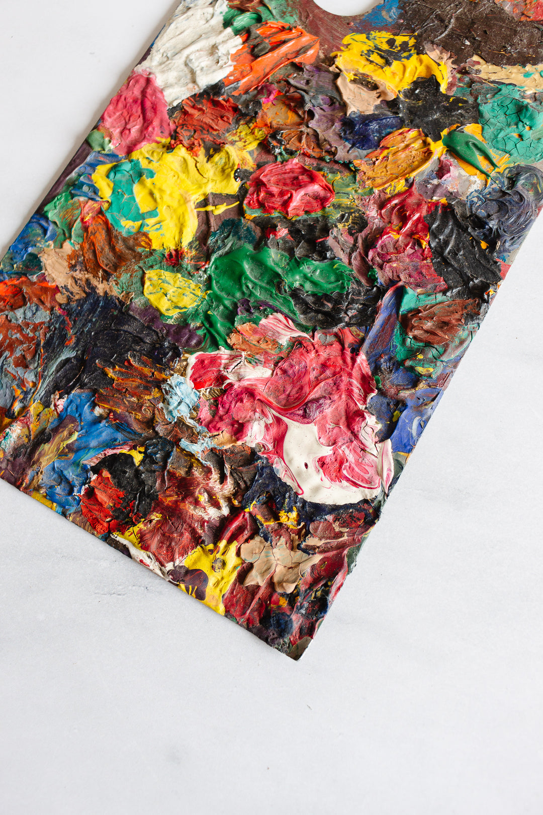 vintage french artist's paint palette