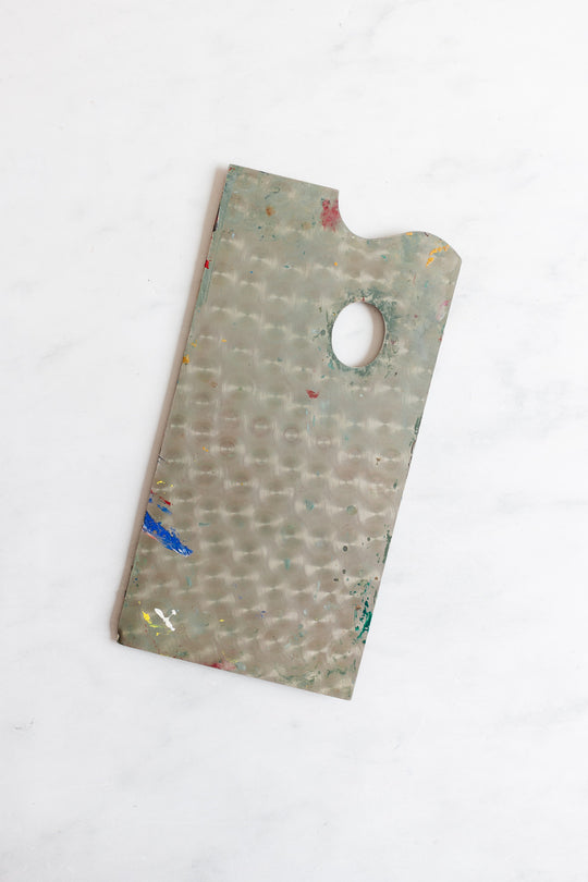 vintage french artist's paint palette