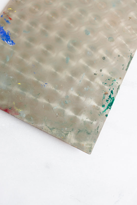 vintage french artist's paint palette