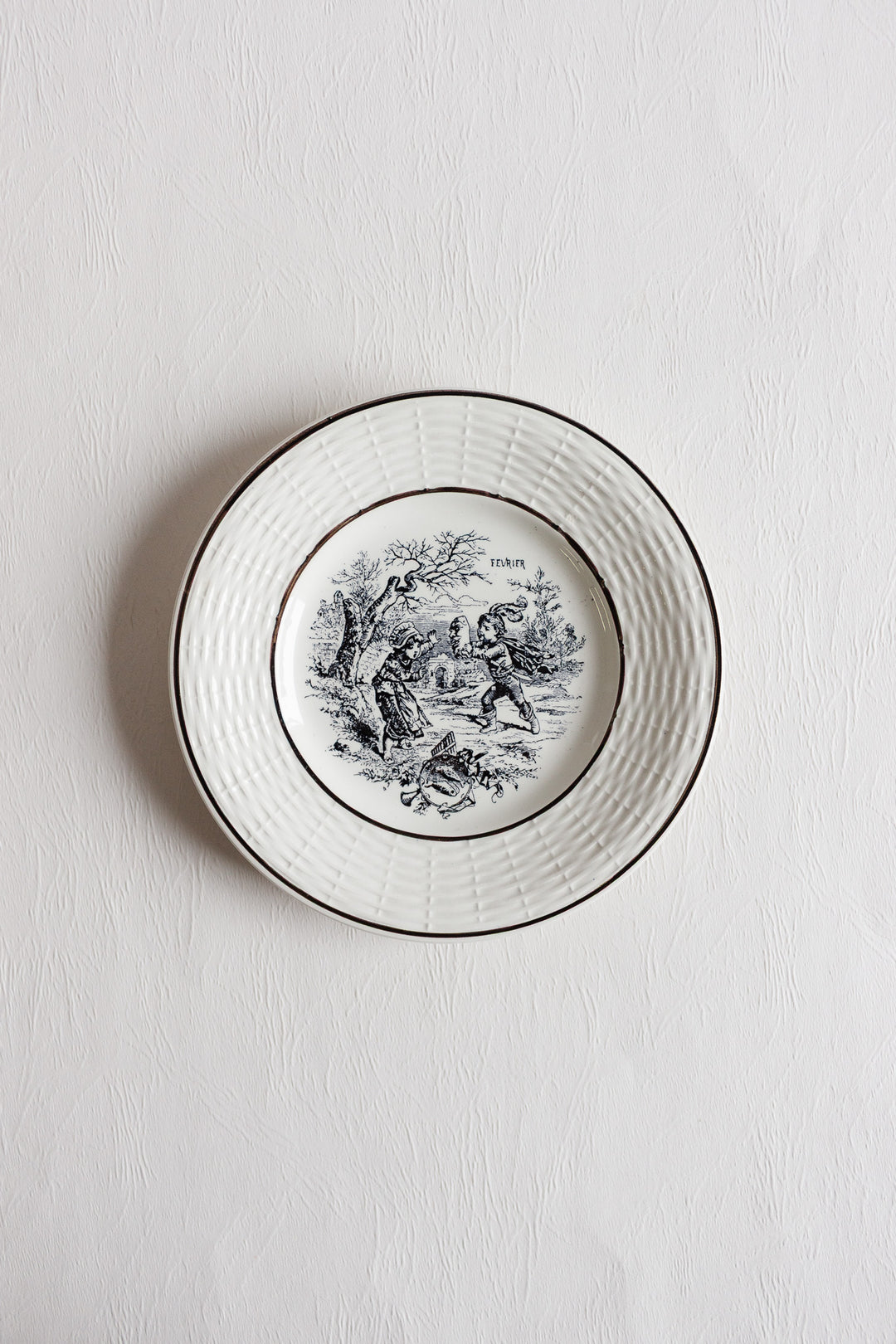 digoin sarreguemines "les mois" talking plates