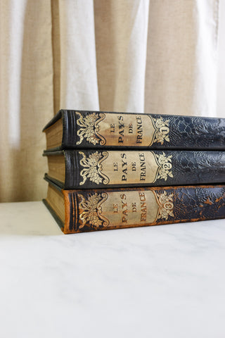 "le pays de france" three volume book collection