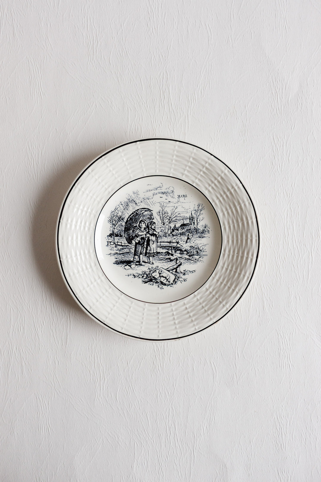 digoin sarreguemines "les mois" talking plates