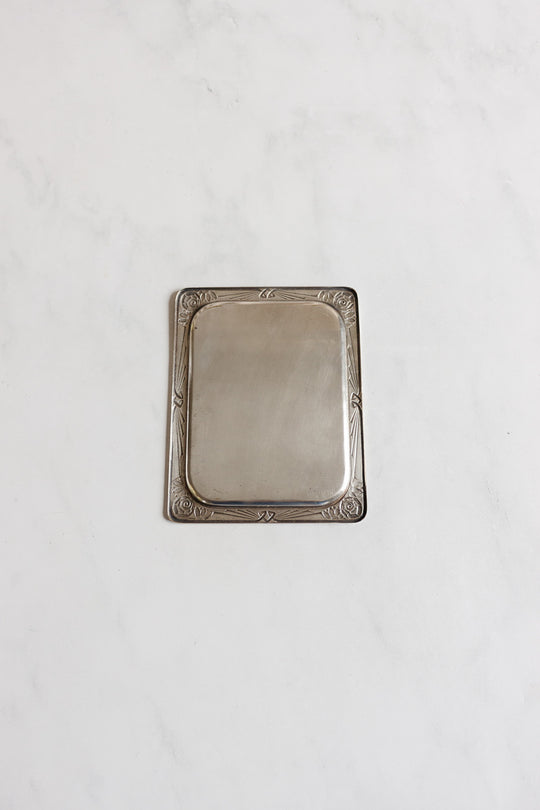 1930s french silver liqueur glasses with tray