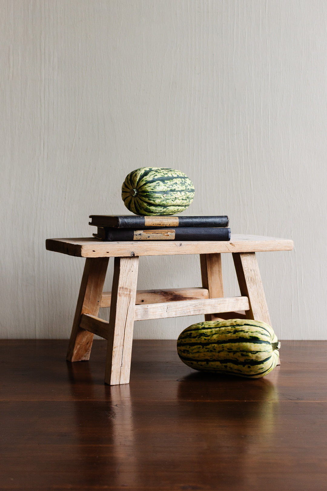 vintage french farmhouse milking stool