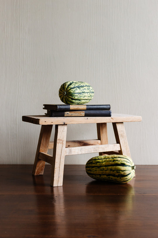 vintage french farmhouse milking stool