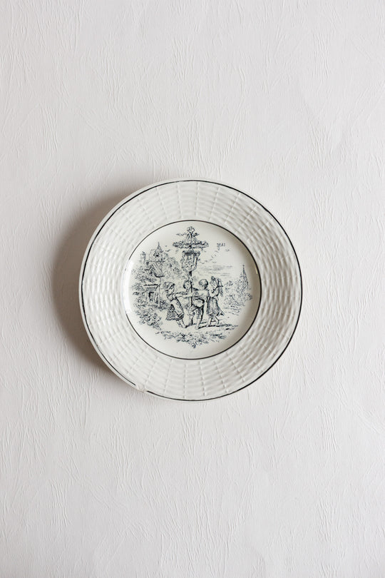 digoin sarreguemines "les mois" talking plates