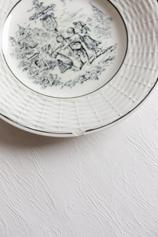 digoin sarreguemines "les mois" talking plates