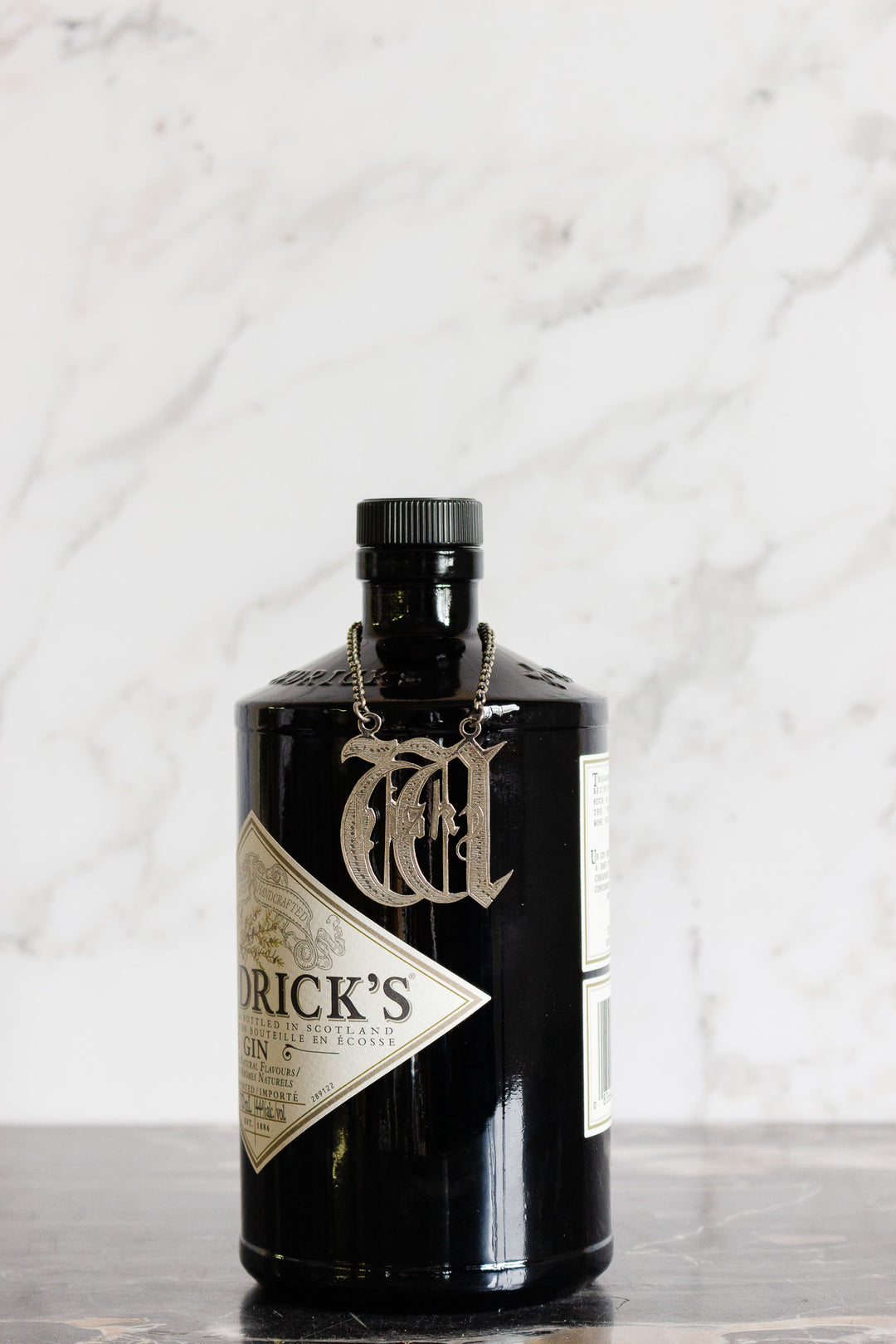 vintage English liquor decanter  tags