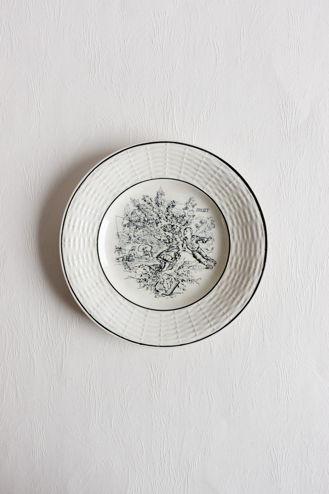 digoin sarreguemines "les mois" talking plates