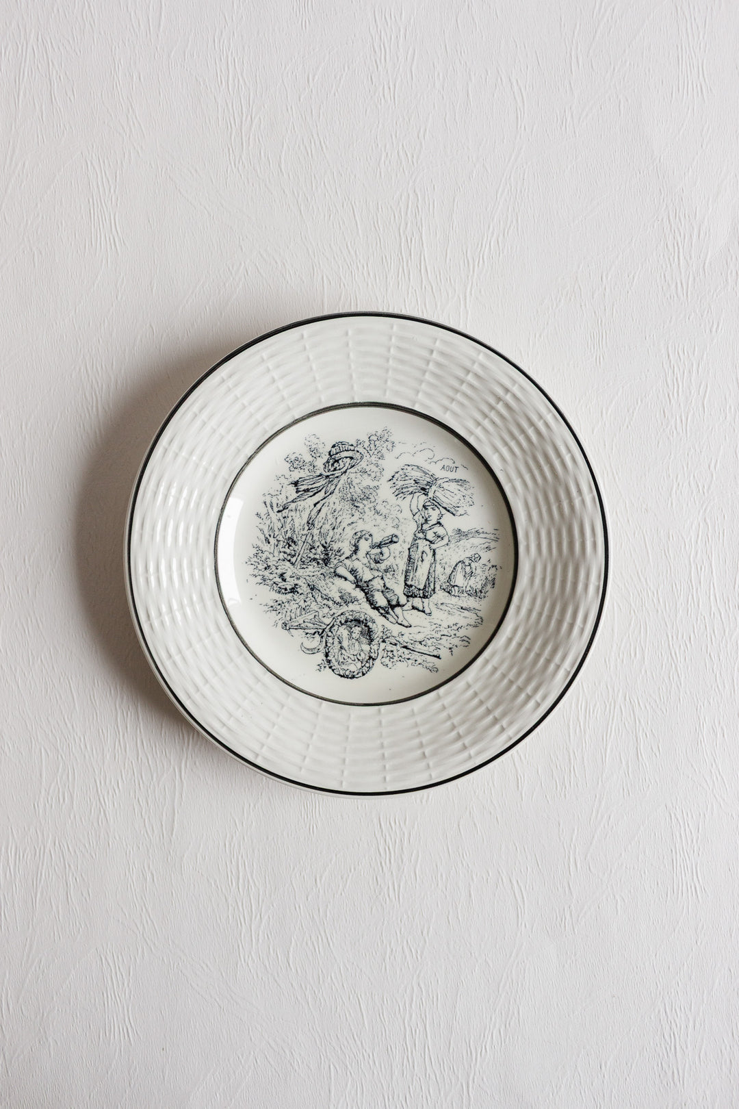 digoin sarreguemines "les mois" talking plates
