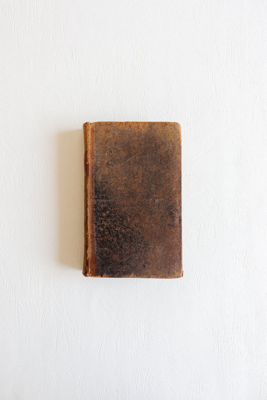 antique french leather "Morceaux Choisis de Buffon" book - 1809
