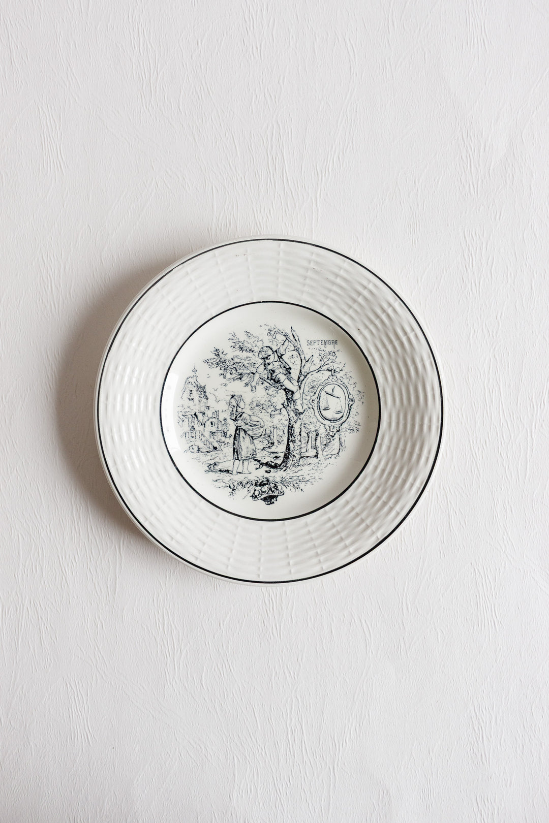 digoin sarreguemines "les mois" talking plates