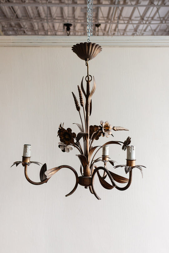 vintage french wheatsheaf chandelier ii