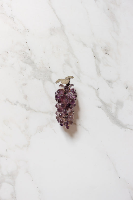 vintage french amethyst mini grapes