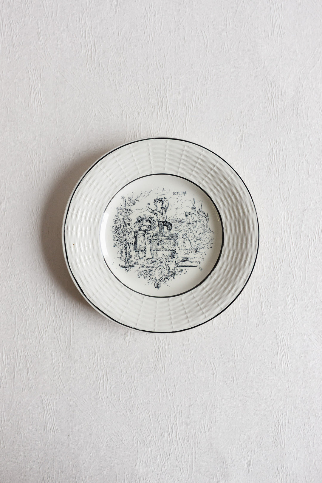 digoin sarreguemines "les mois" talking plates