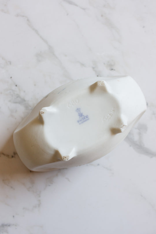 signed vintage kaiser porcelain bisque jardinière