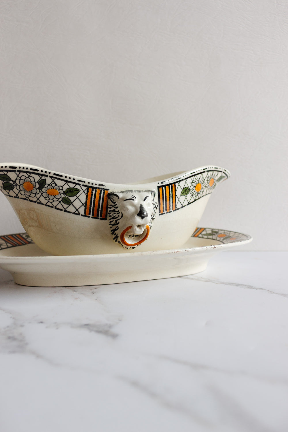 antique "elizabeth" gravy boat