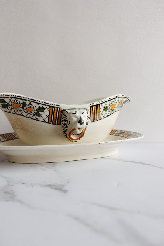 antique "elizabeth" gravy boat