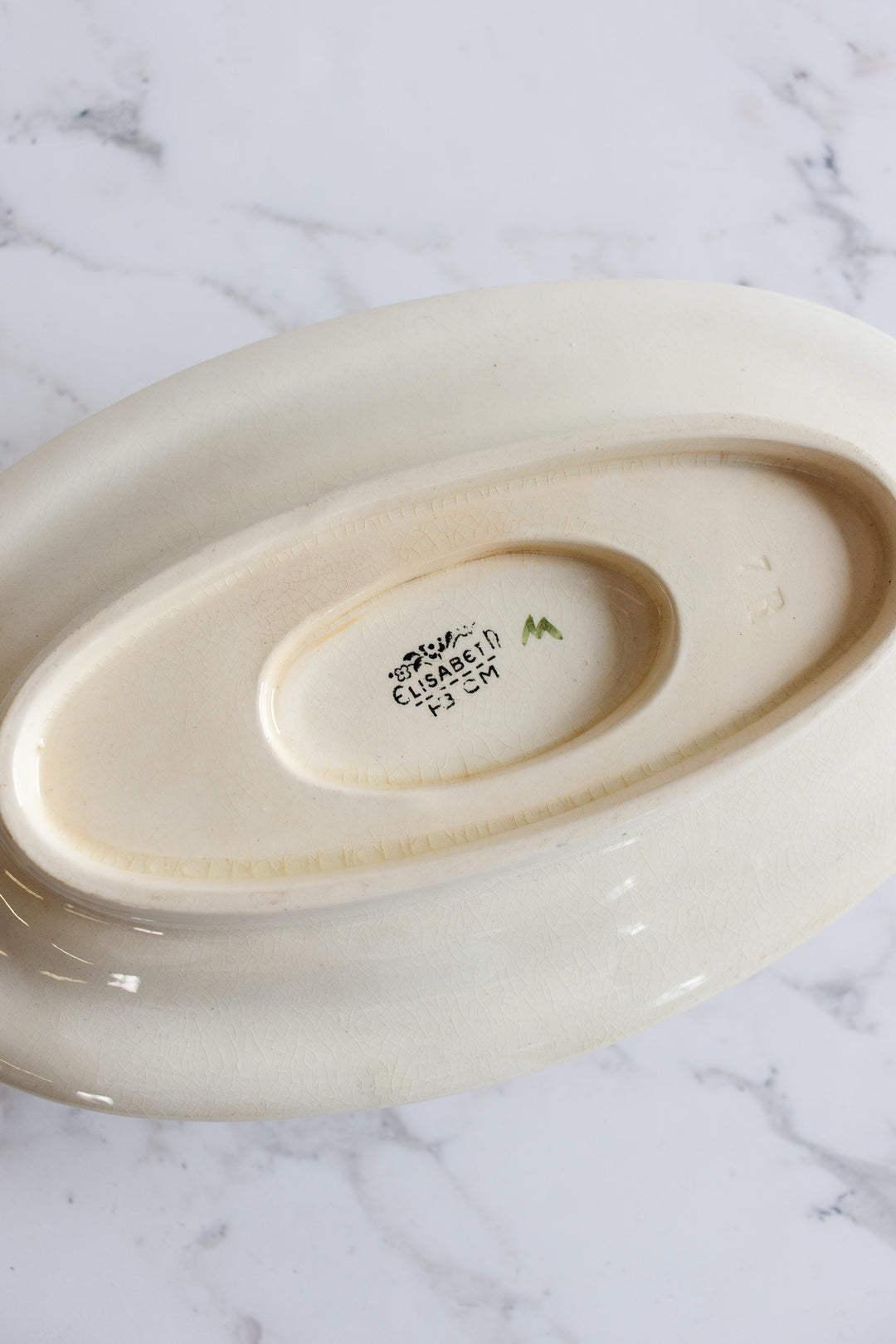 antique "elizabeth" gravy boat